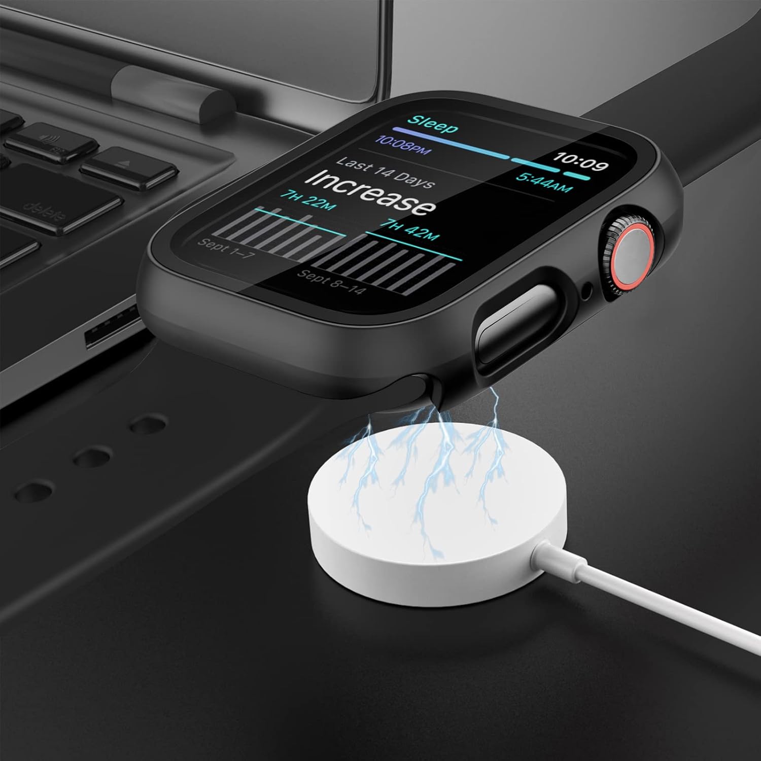 2 Pack Case with Tempered Glass Screen Protector for Apple Watch SE3(2025) SE2 Series 6/5/4/SE 40mm,JZK Slim Guard Bumper Full Coverage Hard PC Protective Cover Ultra-Thin Cover for iWatch 40mm,Clear