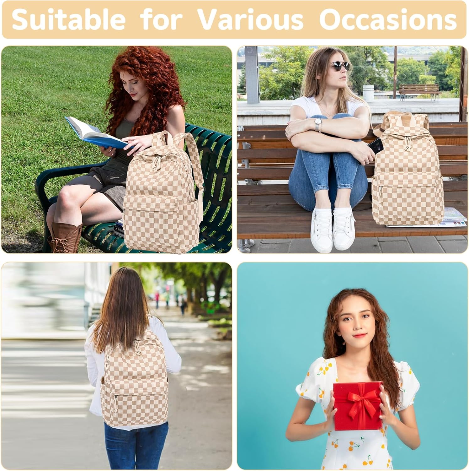 Bluboon School Backpack for Teen Girls Bookbags Elementary High School Corduroy Laptop Bags Women Travel Daypacks