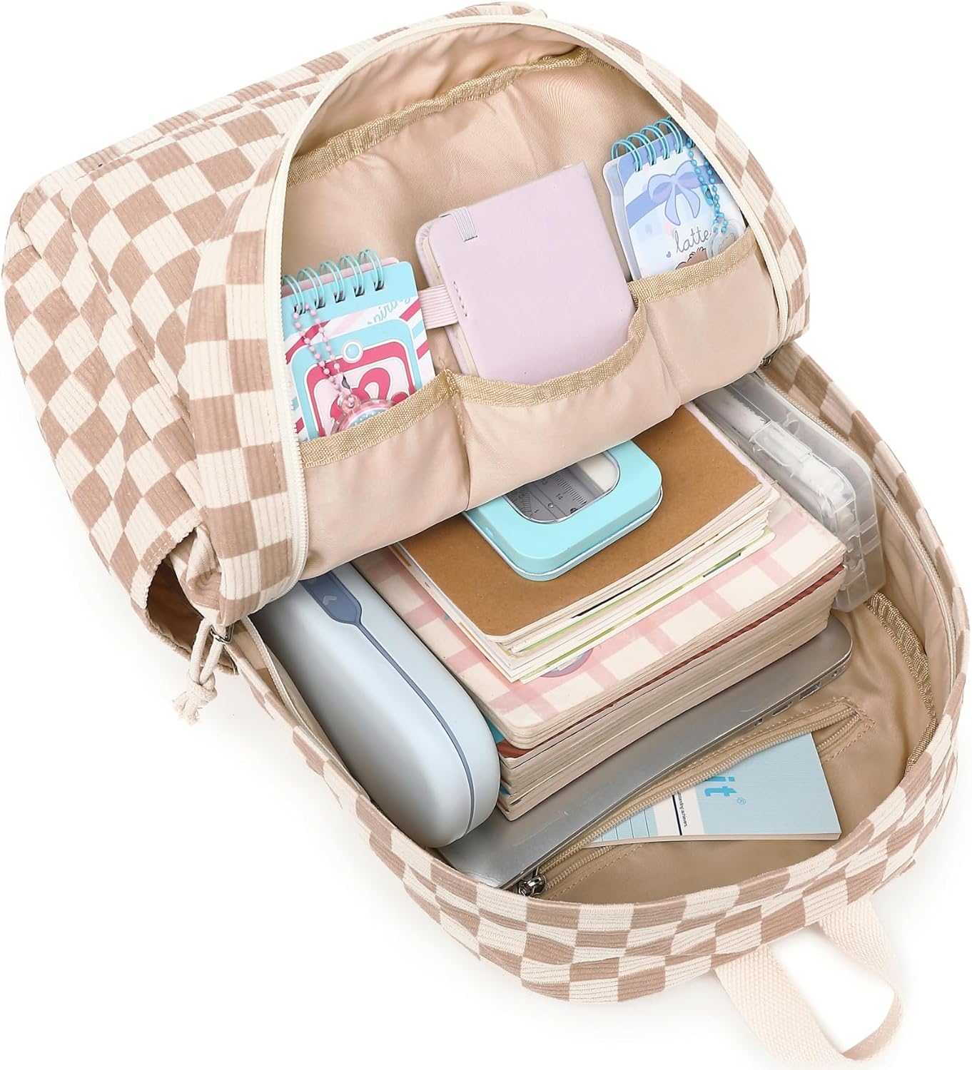 Bluboon School Backpack for Teen Girls Bookbags Elementary High School Corduroy Laptop Bags Women Travel Daypacks